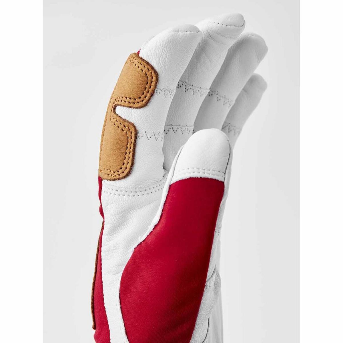 Hestra Unisex Ergo Grip Active Wool Terry 5-Finger Gloves (Red/Off White) Hestra Unisex Ergo Grip Active Wool Terry 5-Finger Gloves (Red/Off White)