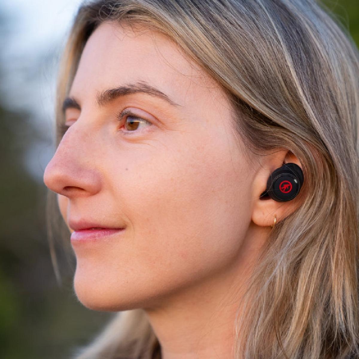 Outdoor Tech Pearls True Wireless Earbuds with Rechargeable Case - Black/Red Outdoor Tech Pearls True Wireless Earbuds with Rechargeable Case - Black/Red