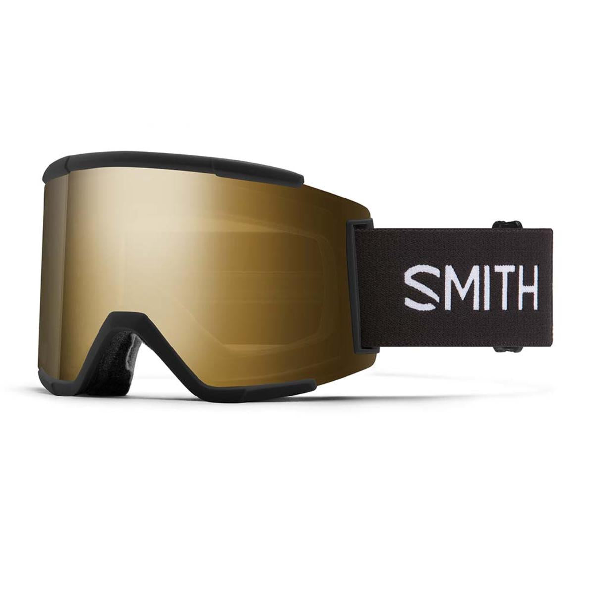 Smith Optics Squad XL Goggles Chromapop Sun Black Gold Mirror - Black Frame Smith Optics Squad XL Goggles Chromapop Sun Black Gold Mirror - Black Frame