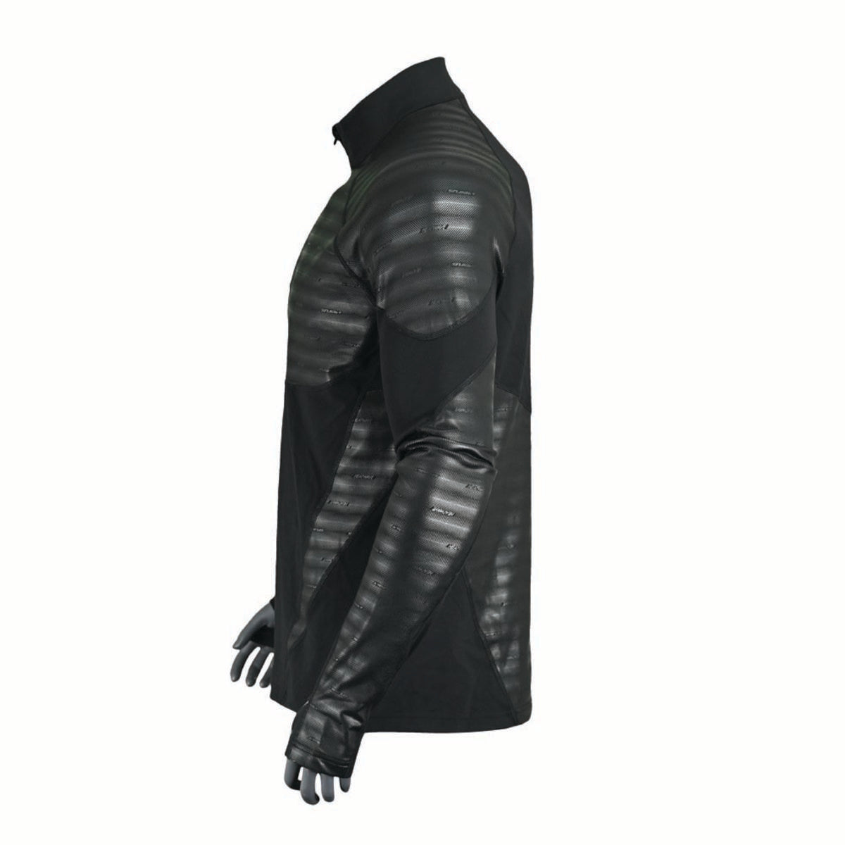 Seirus Men's Heatwave Mapped Long Sleeve 1/4 Zip Mock Top Seirus Men's Heatwave Mapped Long Sleeve 1/4 Zip Mock Top