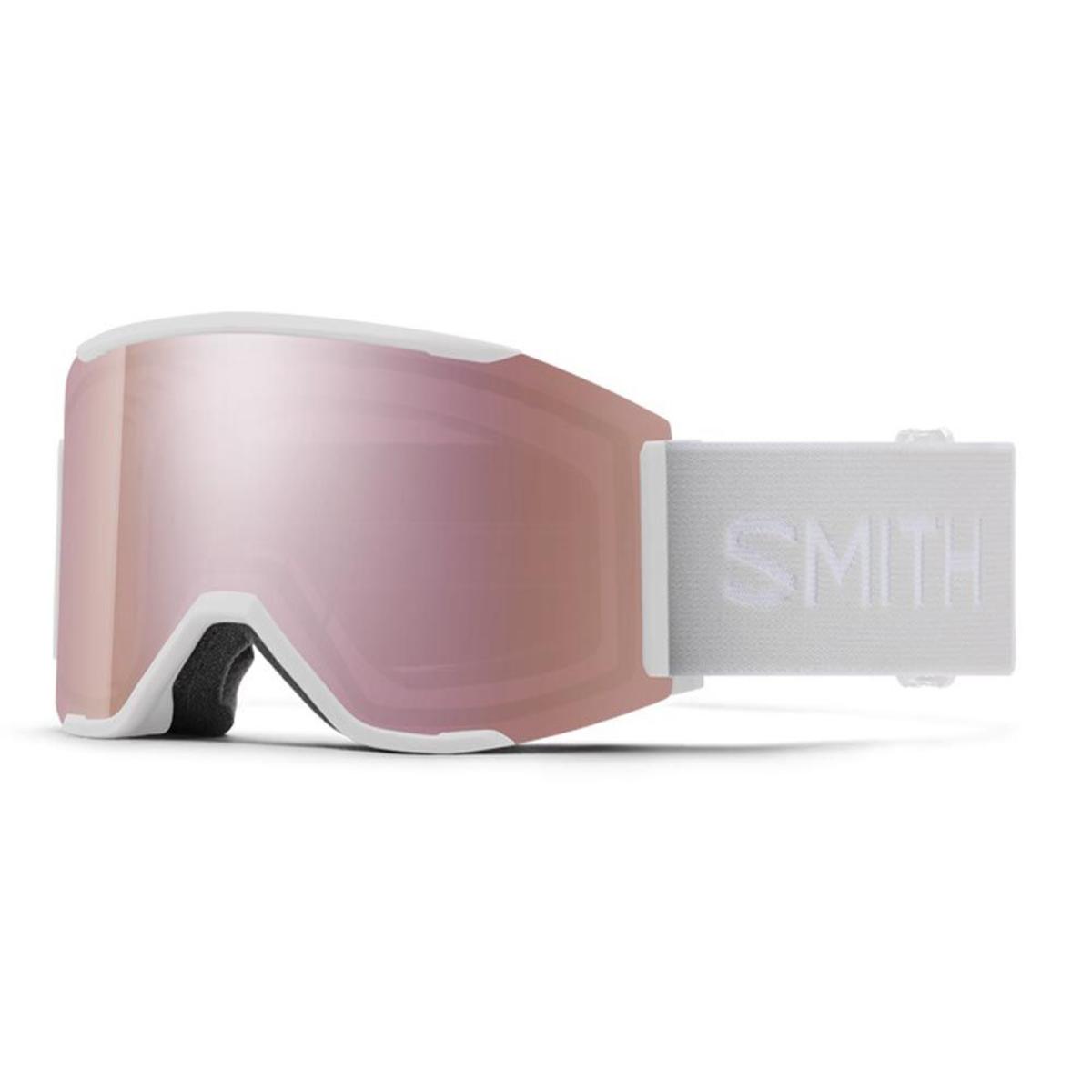 Smith Optics Squad MAG Goggles ChromaPop Everyday Rose Gold Mirror - White Vapor Frame Smith Optics Squad MAG Goggles ChromaPop Everyday Rose Gold Mirror - White Vapor Frame