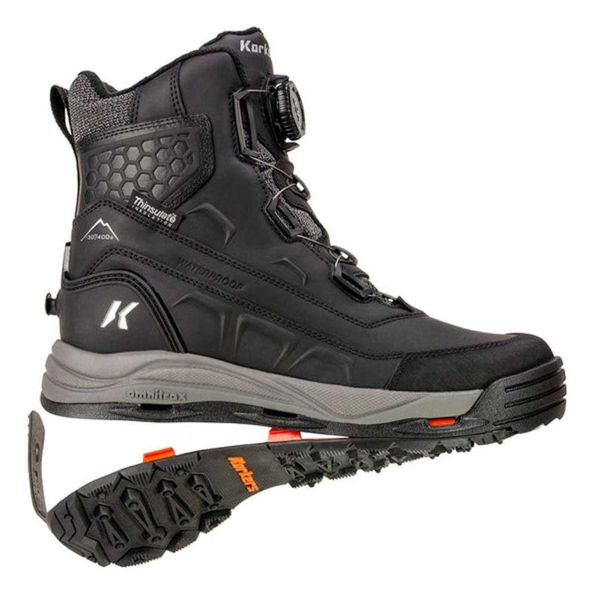 Korkers Men's Snowmageddon Boa Outdoor Boots with SnowTrac Sole Korkers Men's Snowmageddon Boa Outdoor Boots with SnowTrac Sole
