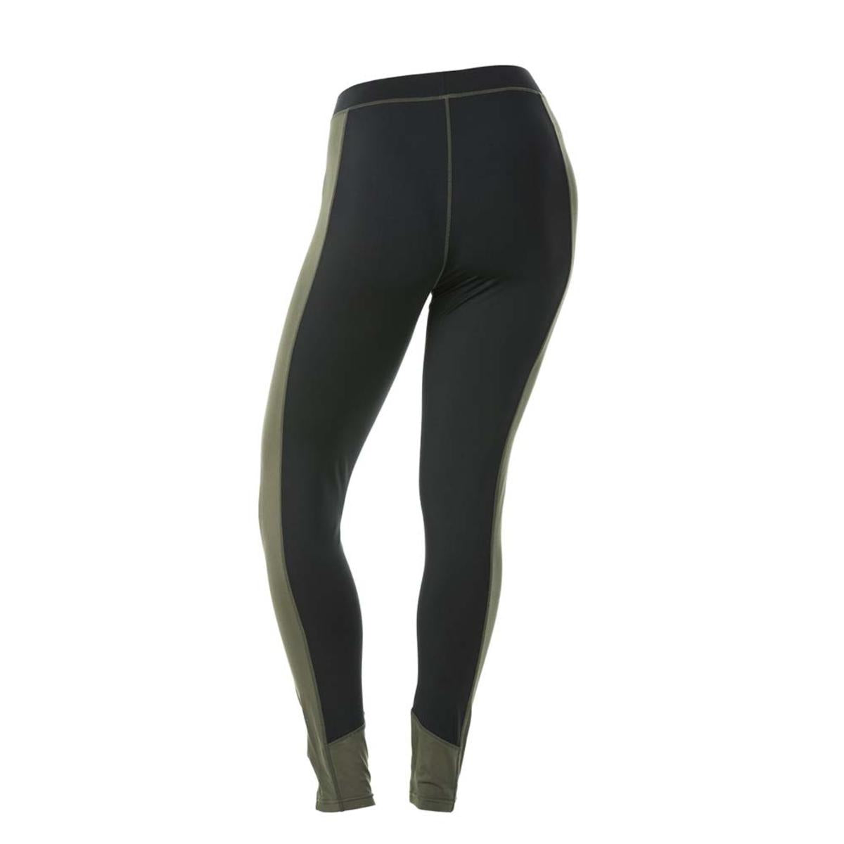 DSG Women's D-Tech Base Layer Pant - Black/Olive DSG Women's D-Tech Base Layer Pant - Black/Olive