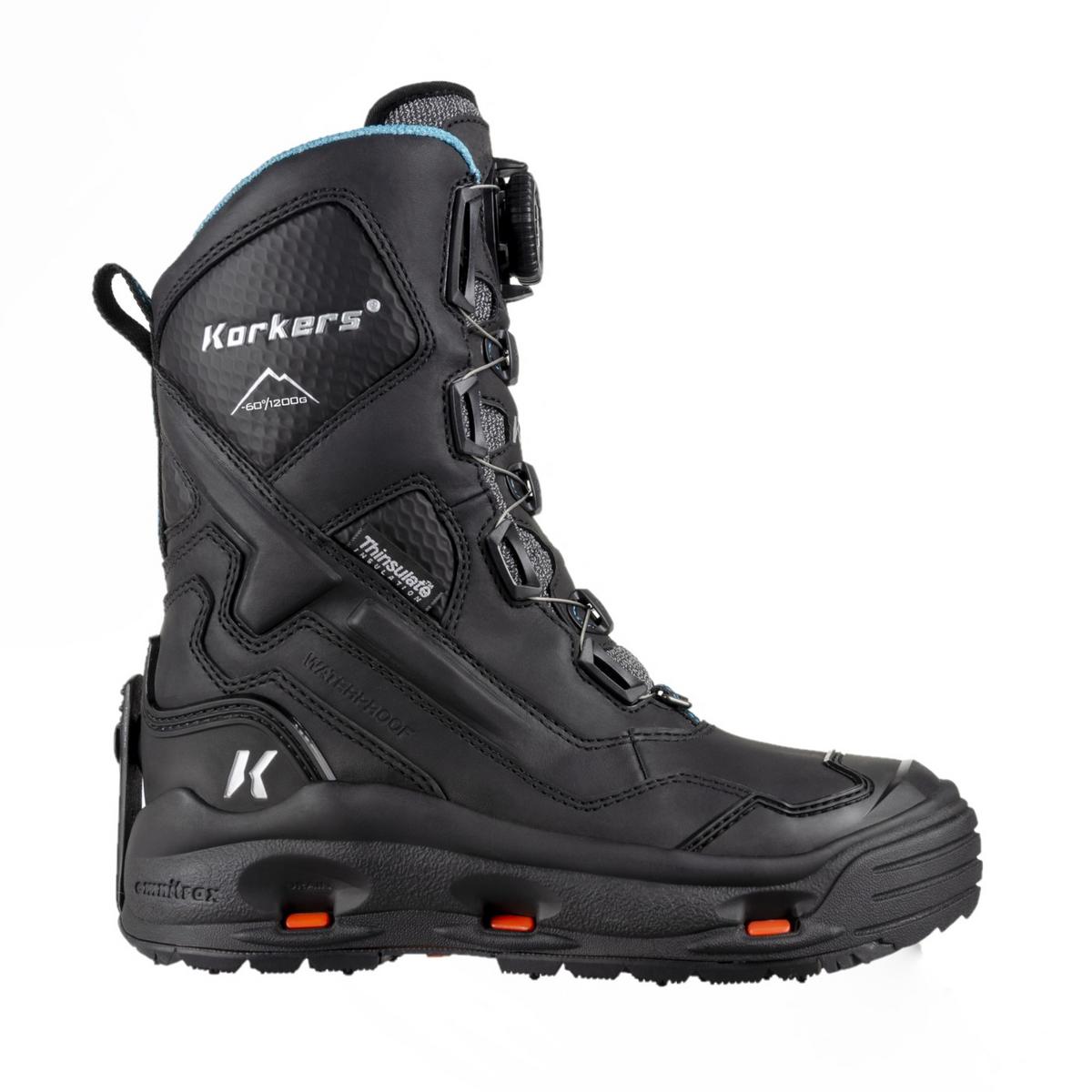 Korkers Women's Polar Vortex 1200 Winter Boots with SnowTrac Sole Korkers Women's Polar Vortex 1200 Winter Boots with SnowTrac Sole