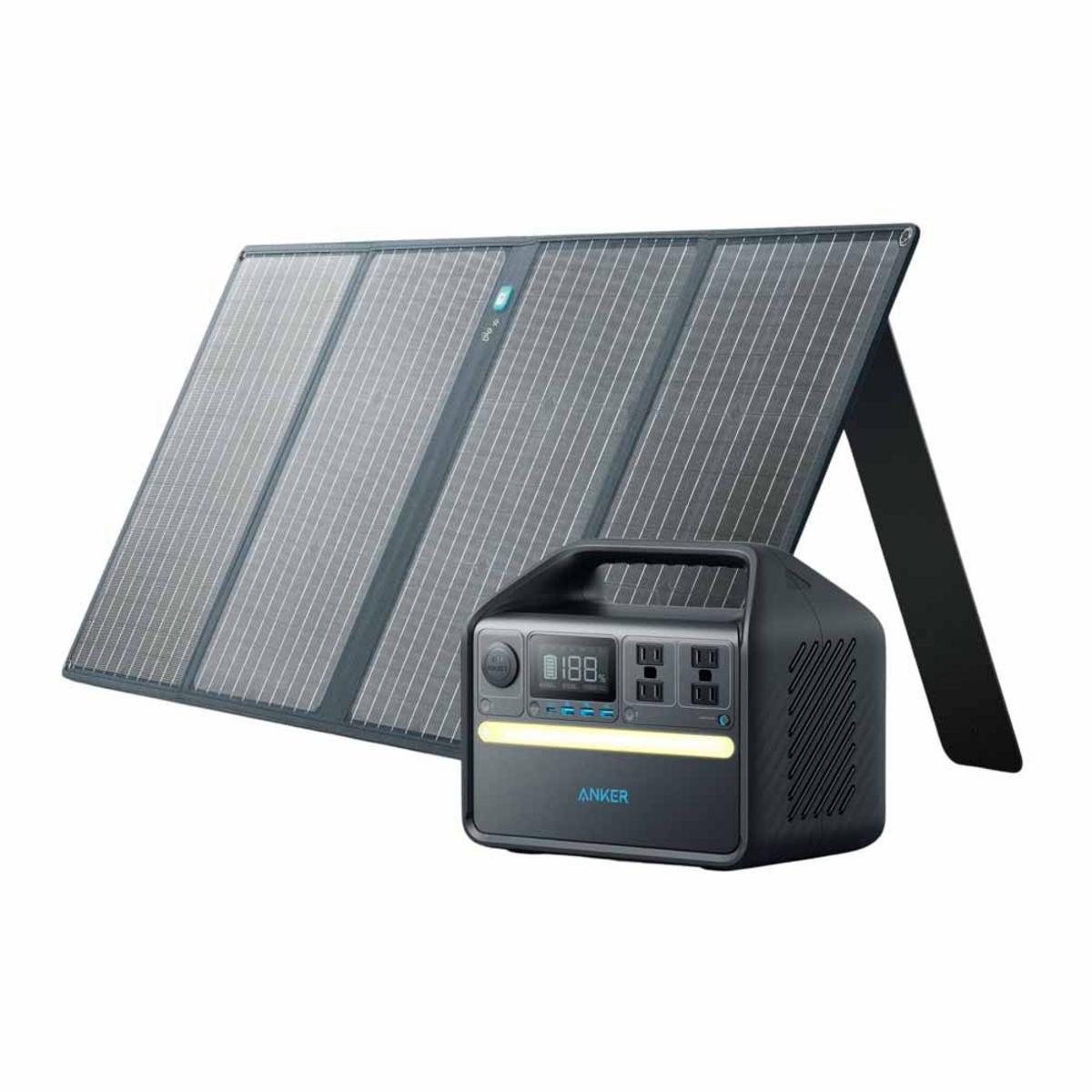 Anker 535 Solar Generator - PowerHouse 512Wh with 100W Solar Panel Anker 535 Solar Generator - PowerHouse 512Wh with 100W Solar Panel
