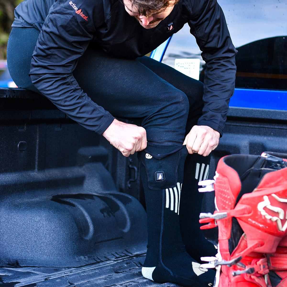 ActionHeat 5V Battery Heated Socks - Cotton ActionHeat 5V Battery Heated Socks - Cotton