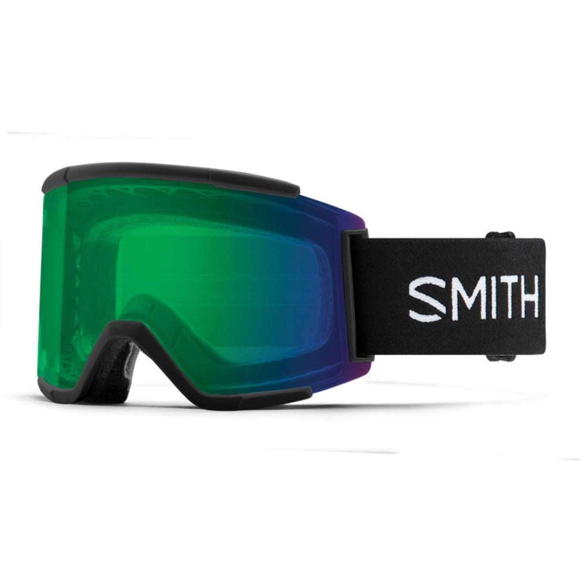 Smith Optics Squad XL Goggles Chromapop Everyday Green Mirror - Black Frame Smith Optics Squad XL Goggles Chromapop Everyday Green Mirror - Black Frame