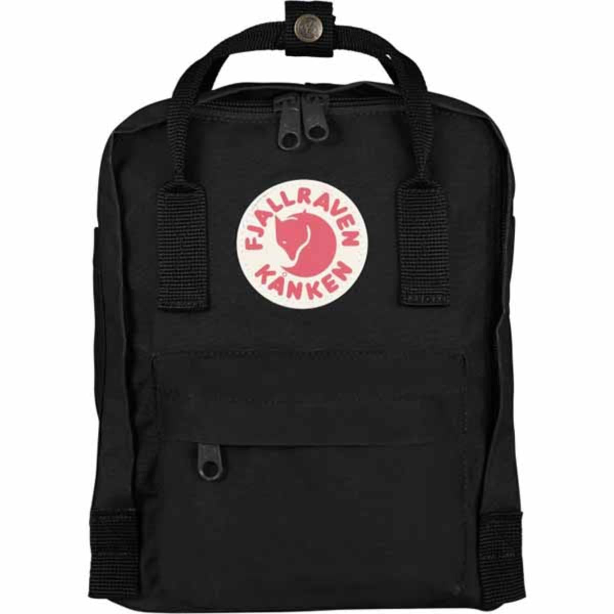 FjallRaven Kanken Mini Kids Backpack - Black FjallRaven Kanken Mini Kids Backpack - Black