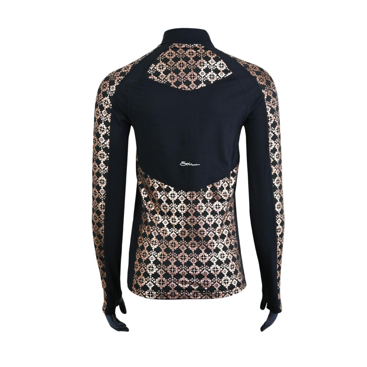 Seirus Women's Heatwave Mapped Long Sleeve 1/4 Zip Mock Top Seirus Women's Heatwave Mapped Long Sleeve 1/4 Zip Mock Top