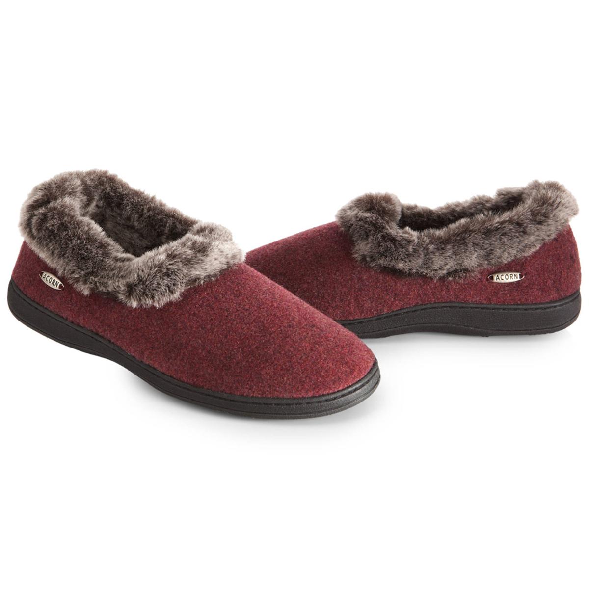 Acorn Women's Chinchilla Collar Slippers Acorn Women's Chinchilla Collar Slippers