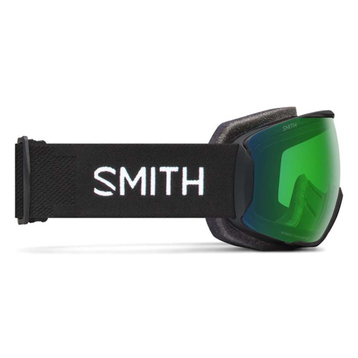 Smith Optics Women's Moment Goggles ChromaPop Everyday Green Mirror - Black Frame Smith Optics Women's Moment Goggles ChromaPop Everyday Green Mirror - Black Frame