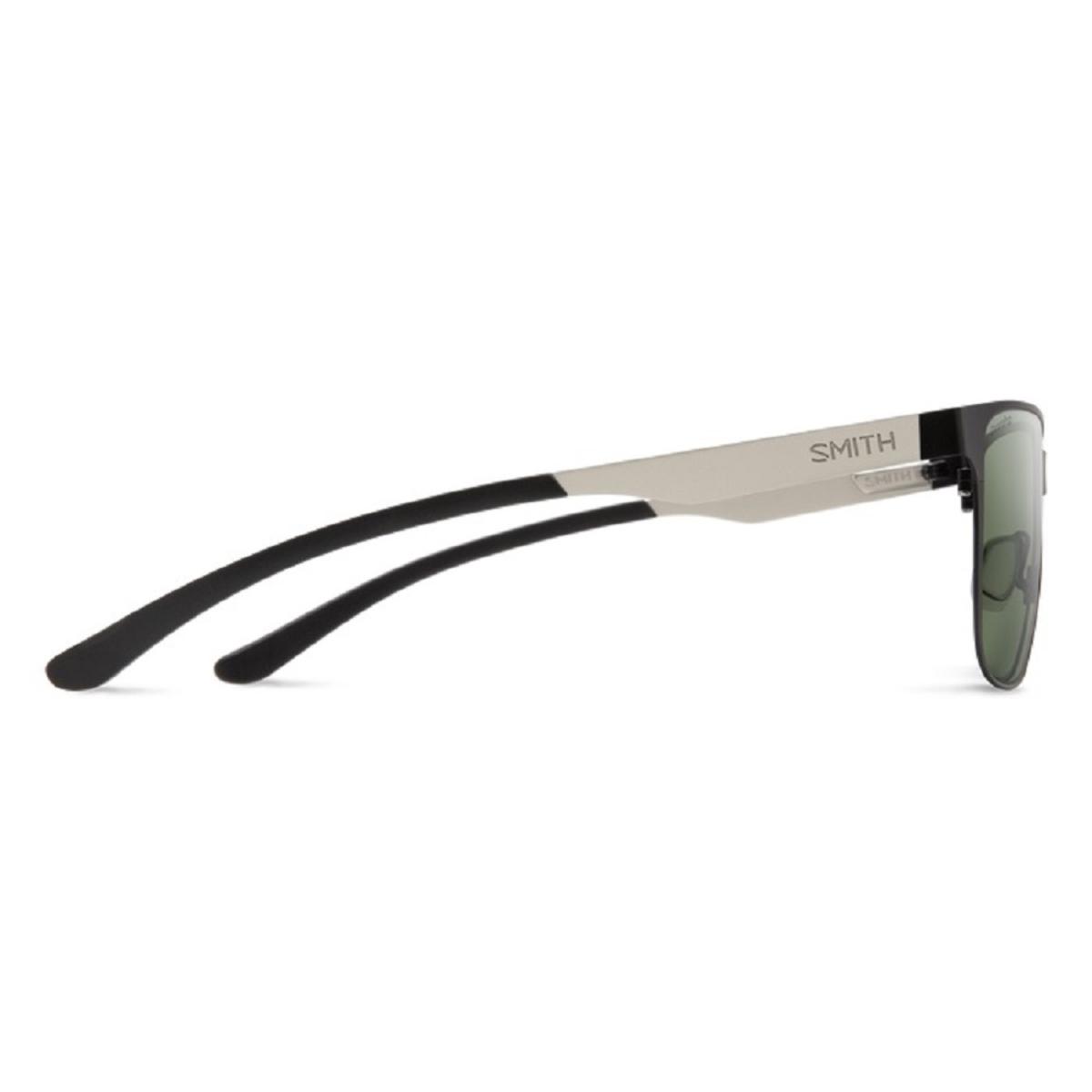 Smith Optics Lowdown Metal Sunglasses ChromaPop Polarized Gray Green - Matte Black/Silver Frame Smith Optics Lowdown Metal Sunglasses ChromaPop Polarized Gray Green - Matte Black/Silver Frame