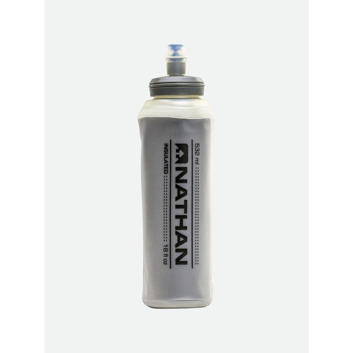 Nathan 18oz Insulated Soft Flask with Bite Top - Clear Nathan 18oz Insulated Soft Flask with Bite Top - Clear