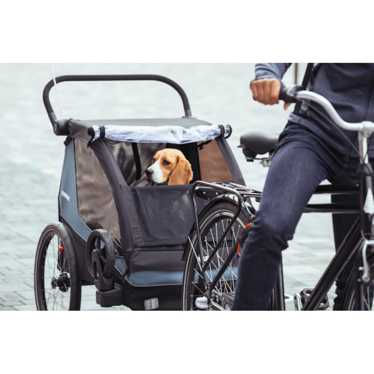 Thule Courier 2-Seat Kids Cargo Bike Trailer - Aegean Blue Thule Courier 2-Seat Kids Cargo Bike Trailer - Aegean Blue