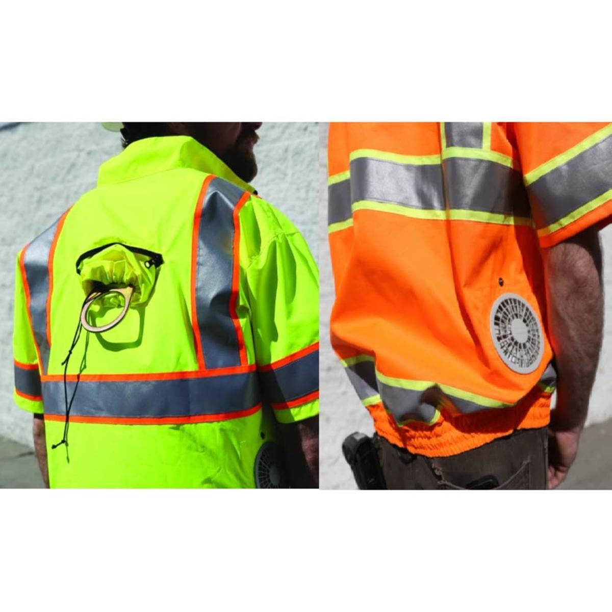 ZippKool HVN-510U ANSI Class 3 High-Visibility Short Sleeve Cooling Vest with Rechargeable Battery ZippKool HVN-510U ANSI Class 3 High-Visibility Short Sleeve Cooling Vest with Rechargeable Battery