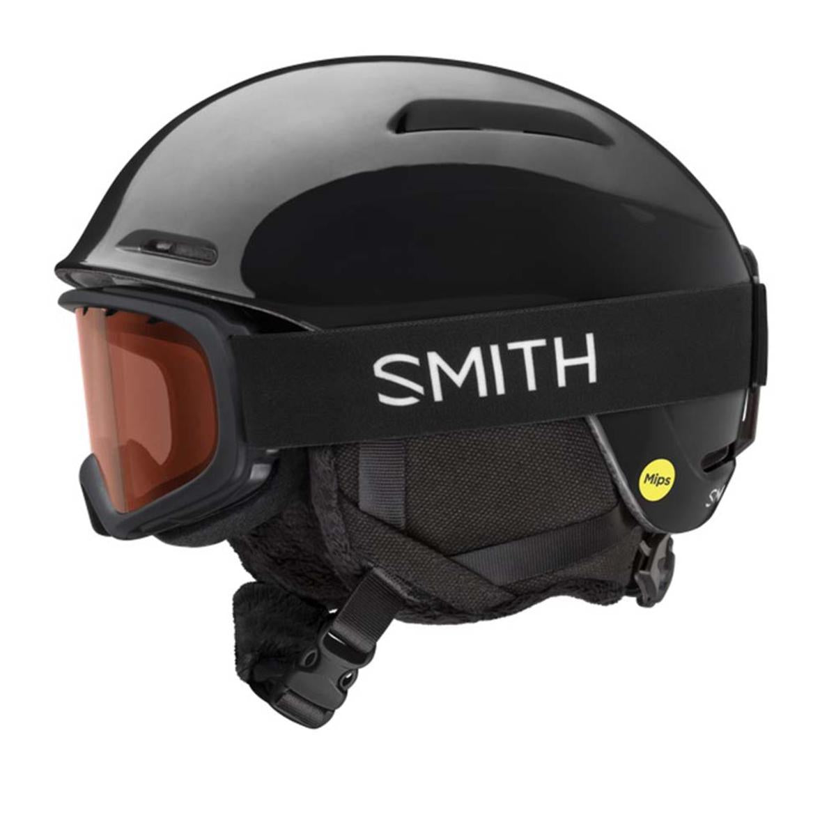 Smith Optics Glide Jr. Mips Youth Snow Helmets - Black Smith Optics Glide Jr. Mips Youth Snow Helmets - Black