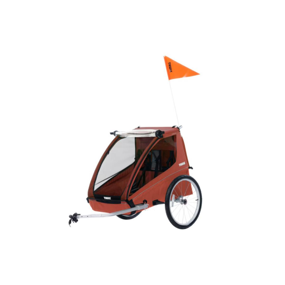 Thule Cadence 2-Seat Bike Trailer - Hot Sauce Red Thule Cadence 2-Seat Bike Trailer - Hot Sauce Red