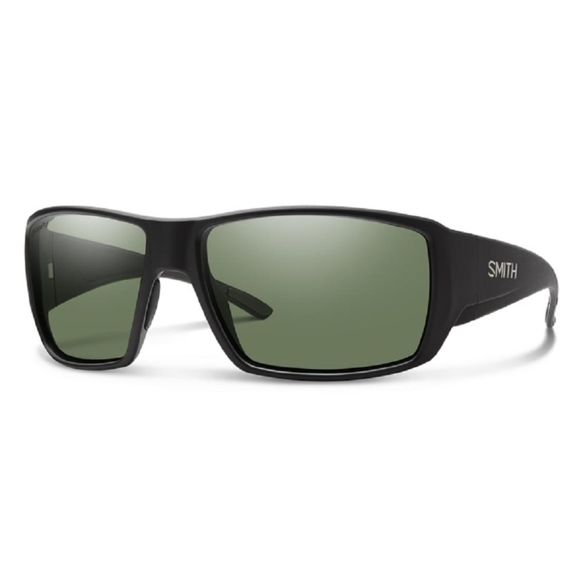Smith Optics Guide's Choice Sunglasses ChromaPop Polarized Gray Green - Matte Black Frame Smith Optics Guide's Choice Sunglasses ChromaPop Polarized Gray Green - Matte Black Frame