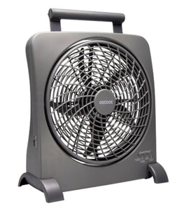 O2 Cool Treva 10" SmartPower Fan with USB Power Port & AC Adapter