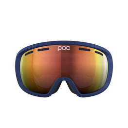 POC Fovea Ski Goggles Partly Sunny Orange Lens - Lead Blue Frame