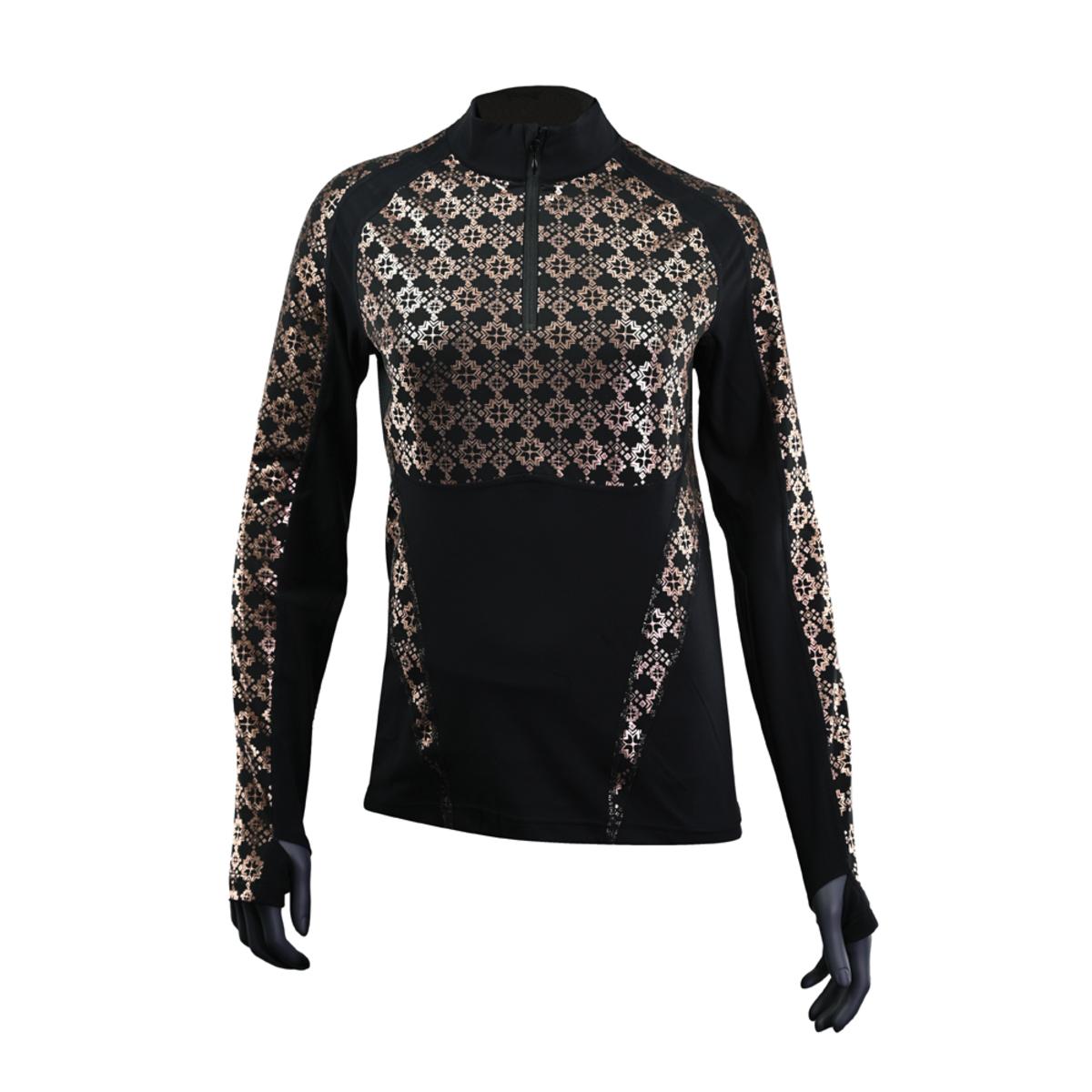 Seirus Women's Heatwave Mapped Long Sleeve 1/4 Zip Mock Top Seirus Women's Heatwave Mapped Long Sleeve 1/4 Zip Mock Top