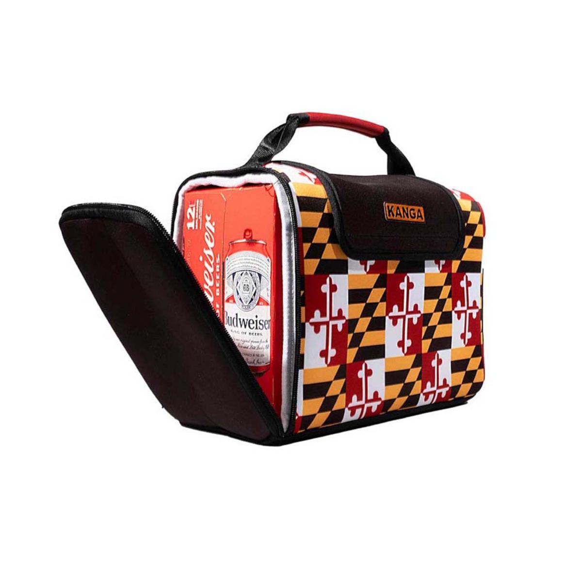 Kanga Coolers Maryland Flag Kase Mate Standard 12 Pack Cooler - Maryland Kanga Coolers Maryland Flag Kase Mate Standard 12 Pack Cooler - Maryland