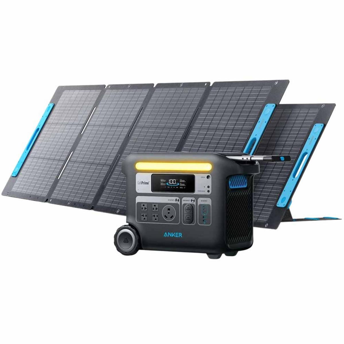 Anker Solar Generator 767 - PowerHouse 2048Wh with 2 x 200W Solar Panels Anker Solar Generator 767 - PowerHouse 2048Wh with 2 x 200W Solar Panels