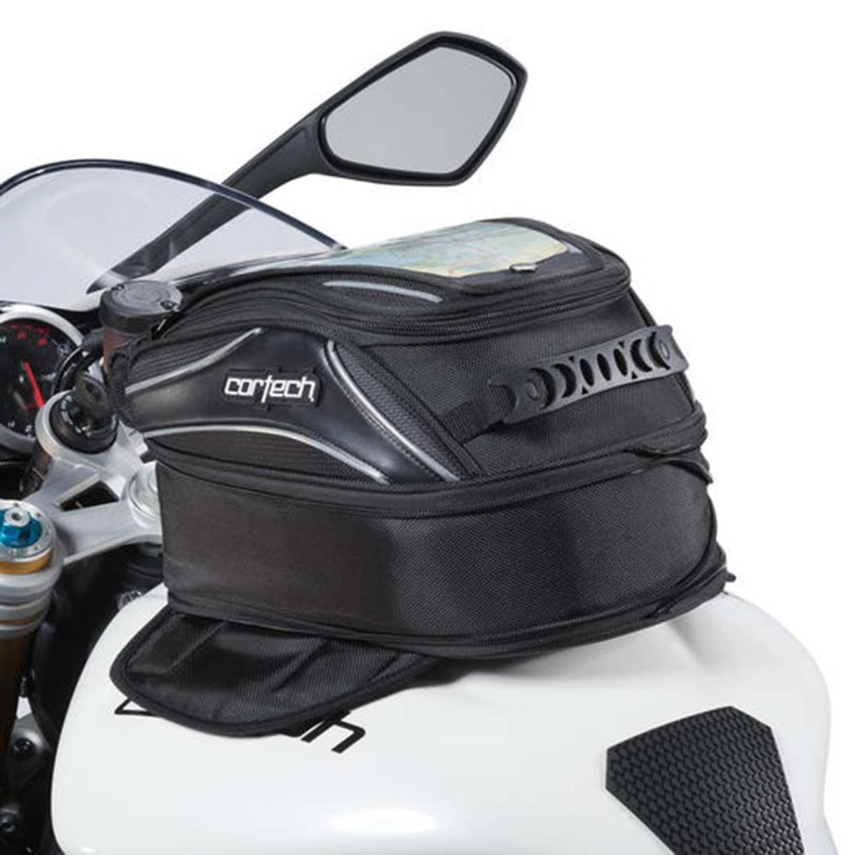 Cortech Super 2.0 10L Strap Mount Tank Bag - Black Cortech Super 2.0 10L Strap Mount Tank Bag - Black
