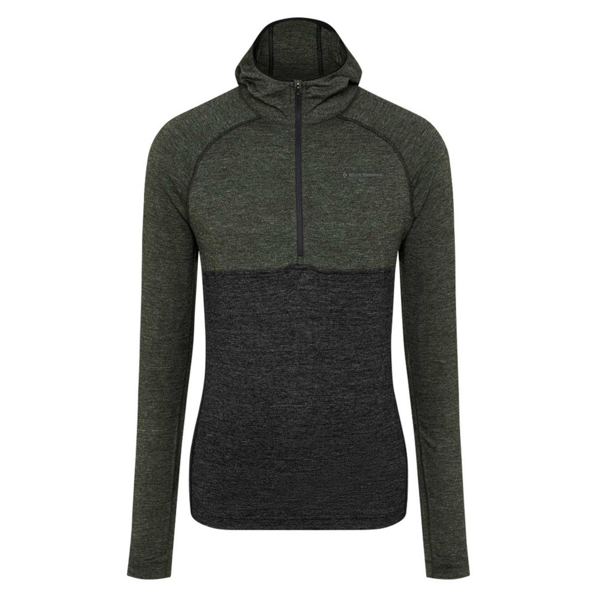 Black Diamond Men's Solution 150 Merino Baselayer Crew Half Zip Hoody Black Diamond Men's Solution 150 Merino Baselayer Crew Half Zip Hoody