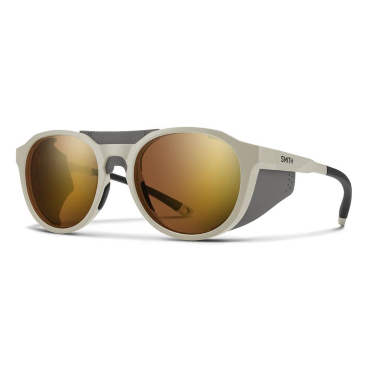 Smith Optics Venture Sunglasses ChromaPop Glacier Photochromic Copper Gold Mirror - Matte Bone Frame Smith Optics Venture Sunglasses ChromaPop Glacier Photochromic Copper Gold Mirror - Matte Bone Frame