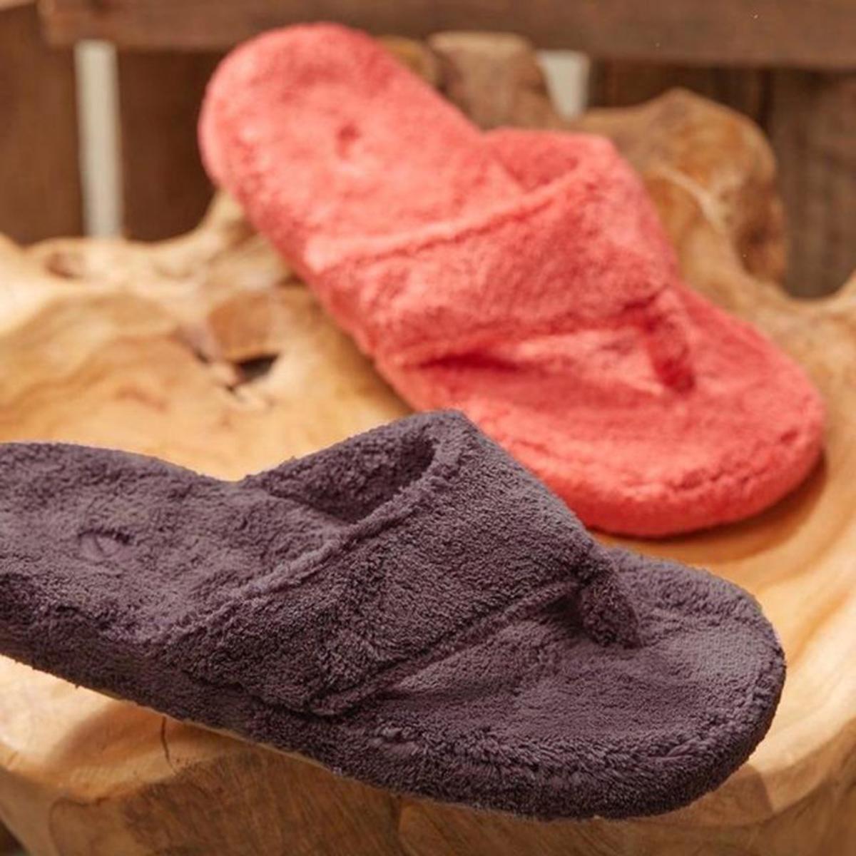 ACORN Women's Spa Thong Slippers - Natural ACORN Women's Spa Thong Slippers - Natural