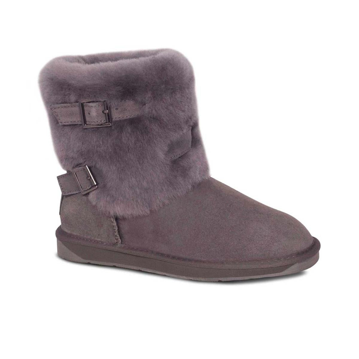 Cloud Nine Sheepskin Ladies Two Buckle Sheepskin Boots (Grey 8) Cloud Nine Sheepskin Ladies Two Buckle Sheepskin Boots (Grey 8)