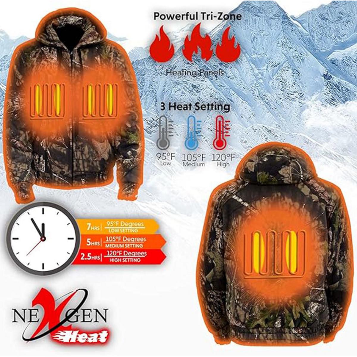 Nexgen Heat Women's 7V Heated Zipper Hoodie Nexgen Heat Women's 7V Heated Zipper Hoodie