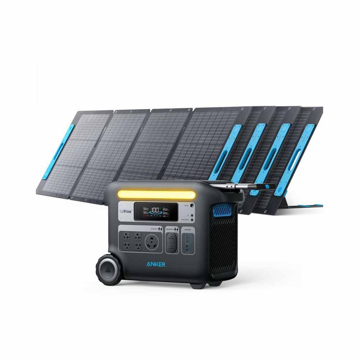 Anker Solar Generator 767 - PowerHouse 2048Wh with 4 x 200W Solar Panels Anker Solar Generator 767 - PowerHouse 2048Wh with 4 x 200W Solar Panels