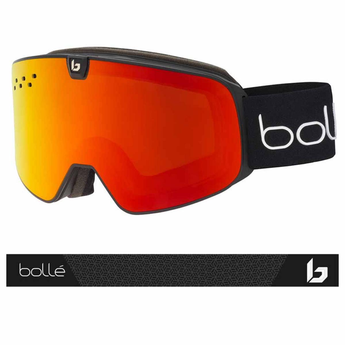 Bolle Nevada Neo Goggle Black Matte - Sunrise & Light Vermillon Blue Bolle Nevada Neo Goggle Black Matte - Sunrise & Light Vermillon Blue