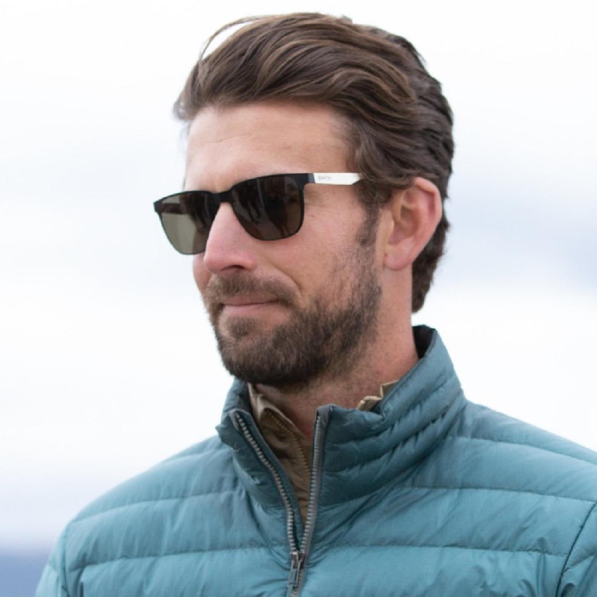 Smith Optics Lowdown Metal Sunglasses ChromaPop Polarized Gray Green - Matte Black/Silver Frame Smith Optics Lowdown Metal Sunglasses ChromaPop Polarized Gray Green - Matte Black/Silver Frame