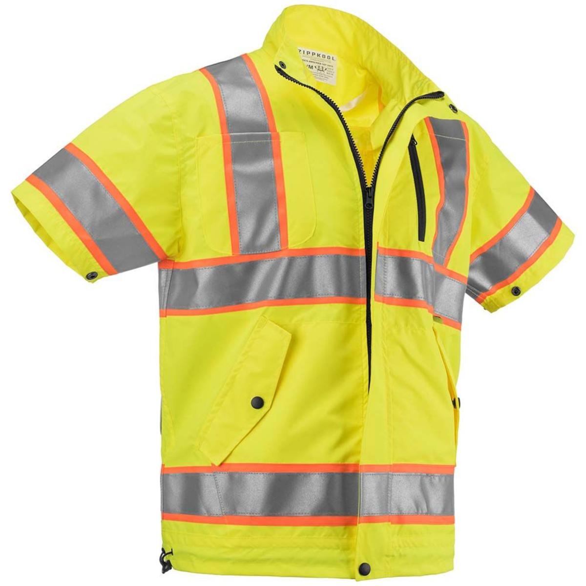 ZippKool HVN-510U ANSI Class 3 High-Visibility Short Sleeve Cooling Vest with Rechargeable Battery ZippKool HVN-510U ANSI Class 3 High-Visibility Short Sleeve Cooling Vest with Rechargeable Battery