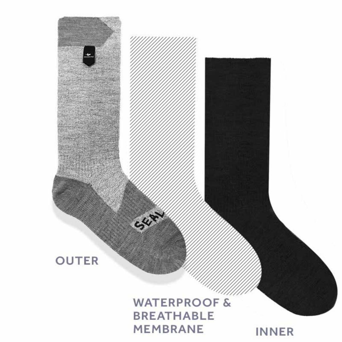 SealSkinz Stanfield Waterproof Extreme Cold Weather Mid Length Socks (Navy S) SealSkinz Stanfield Waterproof Extreme Cold Weather Mid Length Socks (Navy S)