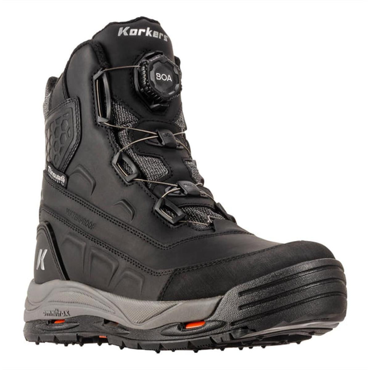 Korkers Men's Snowmageddon Boa Outdoor Boots with SnowTrac Sole Korkers Men's Snowmageddon Boa Outdoor Boots with SnowTrac Sole