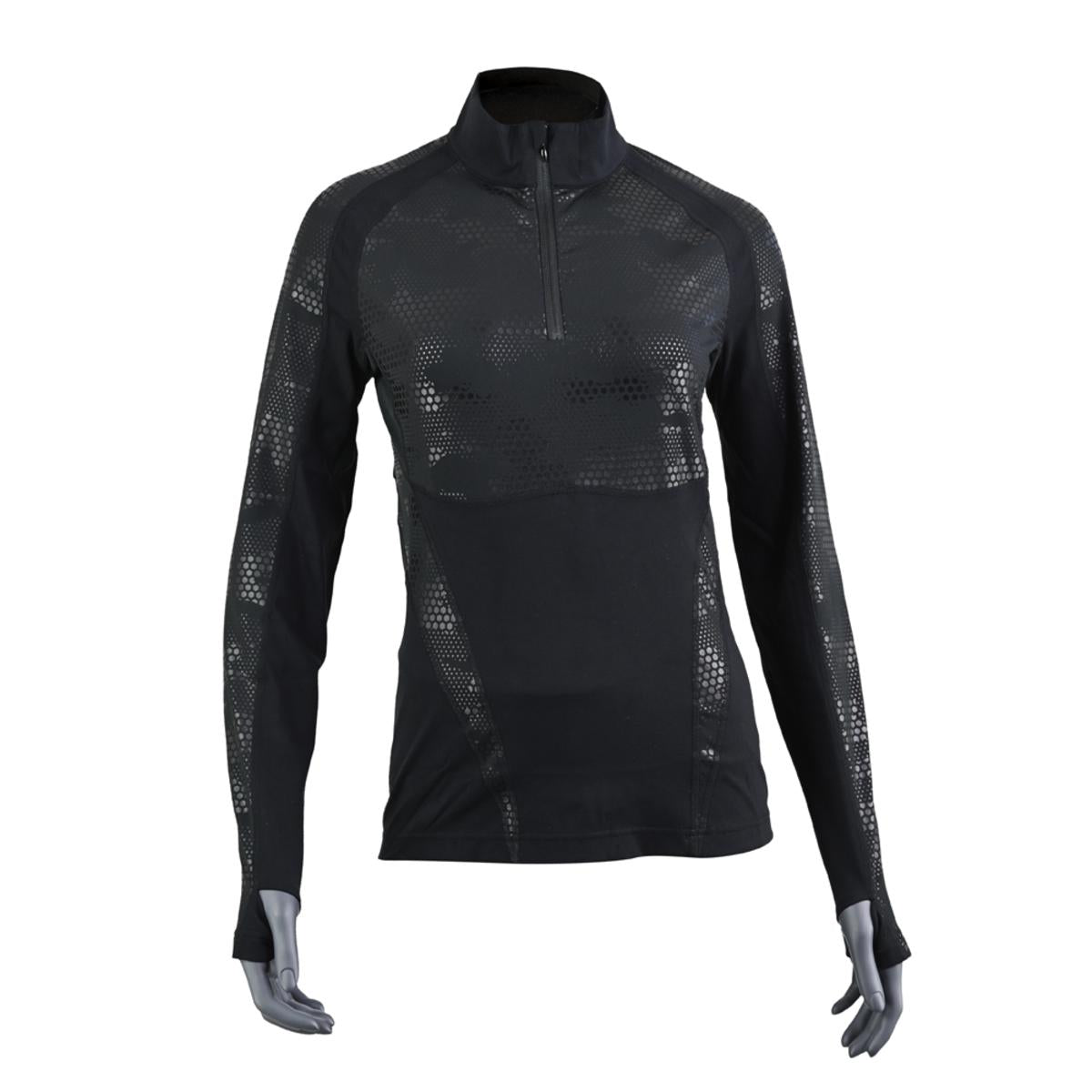 Seirus Women's Heatwave Mapped Long Sleeve 1/4 Zip Mock Top Seirus Women's Heatwave Mapped Long Sleeve 1/4 Zip Mock Top