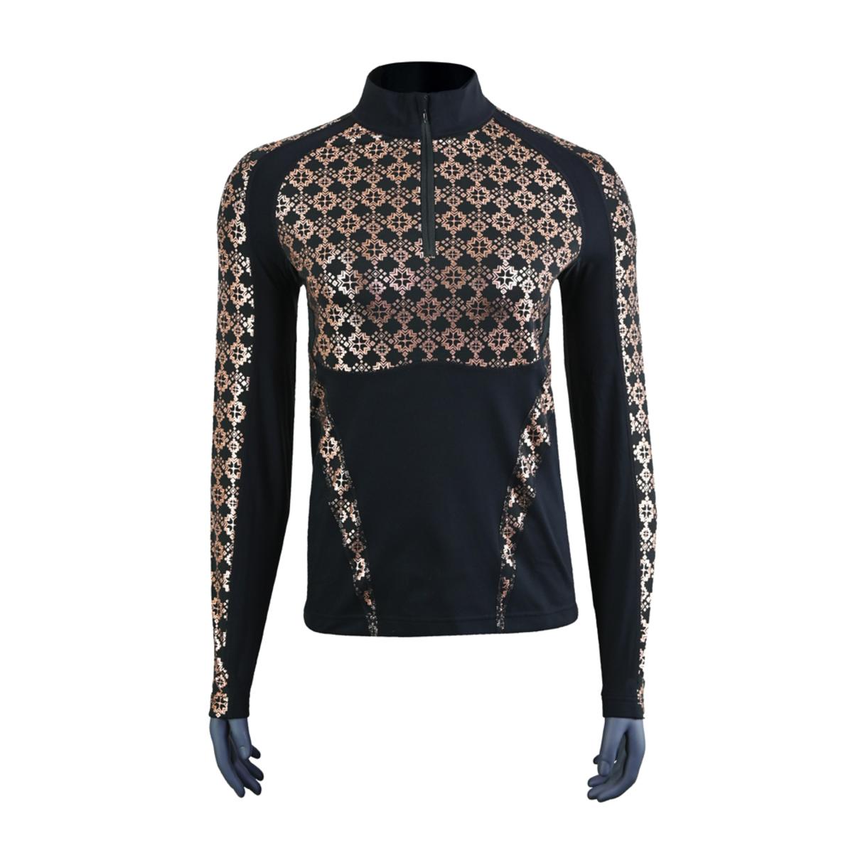 Seirus Women's Heatwave Mapped Long Sleeve 1/4 Zip Mock Top Seirus Women's Heatwave Mapped Long Sleeve 1/4 Zip Mock Top