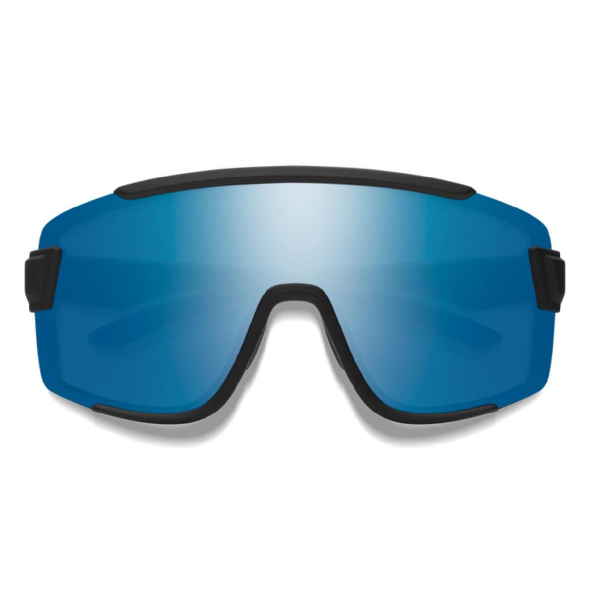 Smith Optics Wildcat Sunglasses ChromaPop Polarized Blue Mirror - Matte Black Frame Smith Optics Wildcat Sunglasses ChromaPop Polarized Blue Mirror - Matte Black Frame