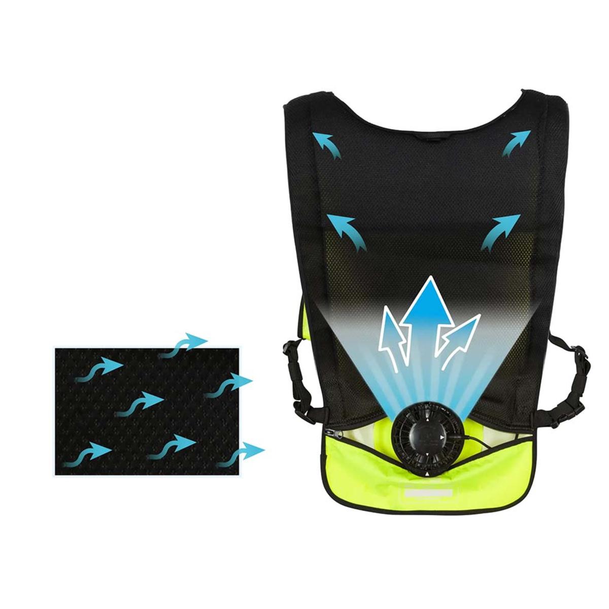 Venture Heat Unisex WindTech Pro 3 Speed Wearable Cooling Fan Vest with 3.7V Battery Venture Heat Unisex WindTech Pro 3 Speed Wearable Cooling Fan Vest with 3.7V Battery