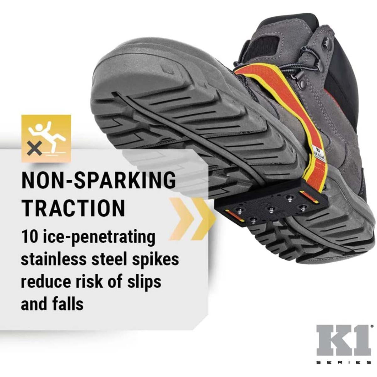 K1 Ice Cleats Original Mid-Sole Ice Cleats Low-Profile Intrinsic - Hi-Vis K1 Ice Cleats Original Mid-Sole Ice Cleats Low-Profile Intrinsic - Hi-Vis