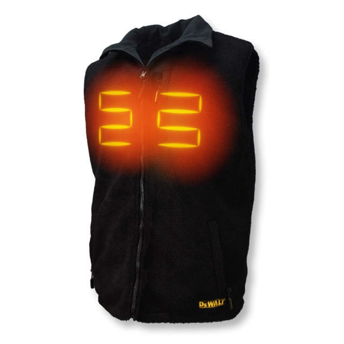 DeWalt Men's Heated Reversible Fleece Vest Kitted with Battery DeWalt Men's Heated Reversible Fleece Vest Kitted with Battery
