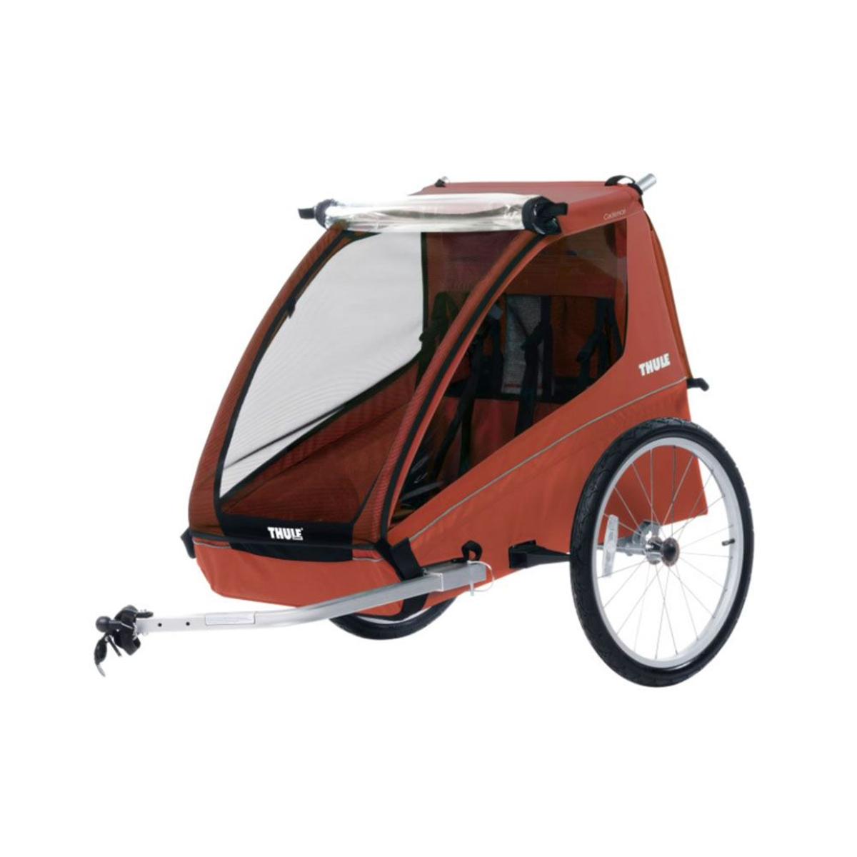 Thule Cadence 2-Seat Bike Trailer - Hot Sauce Red Thule Cadence 2-Seat Bike Trailer - Hot Sauce Red