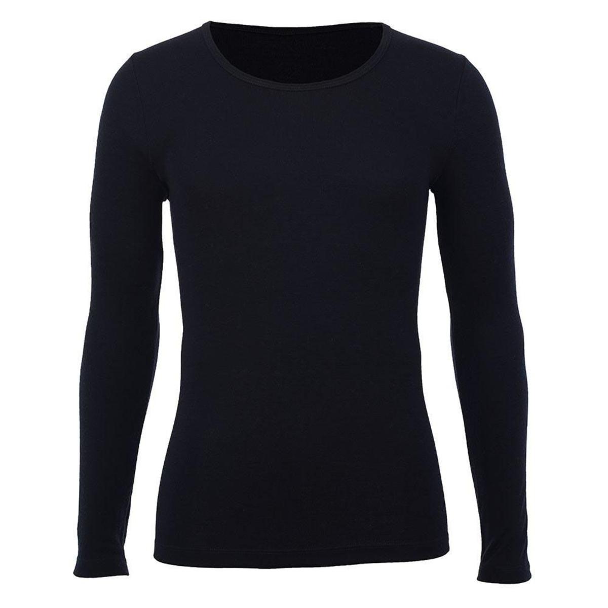 Merino Skins Unisex Long Sleeve Crew Neck - Black Merino Skins Unisex Long Sleeve Crew Neck - Black
