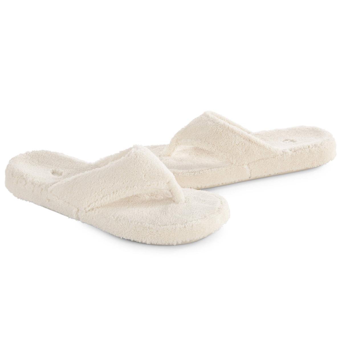 ACORN Women's Spa Thong Slippers - Natural ACORN Women's Spa Thong Slippers - Natural