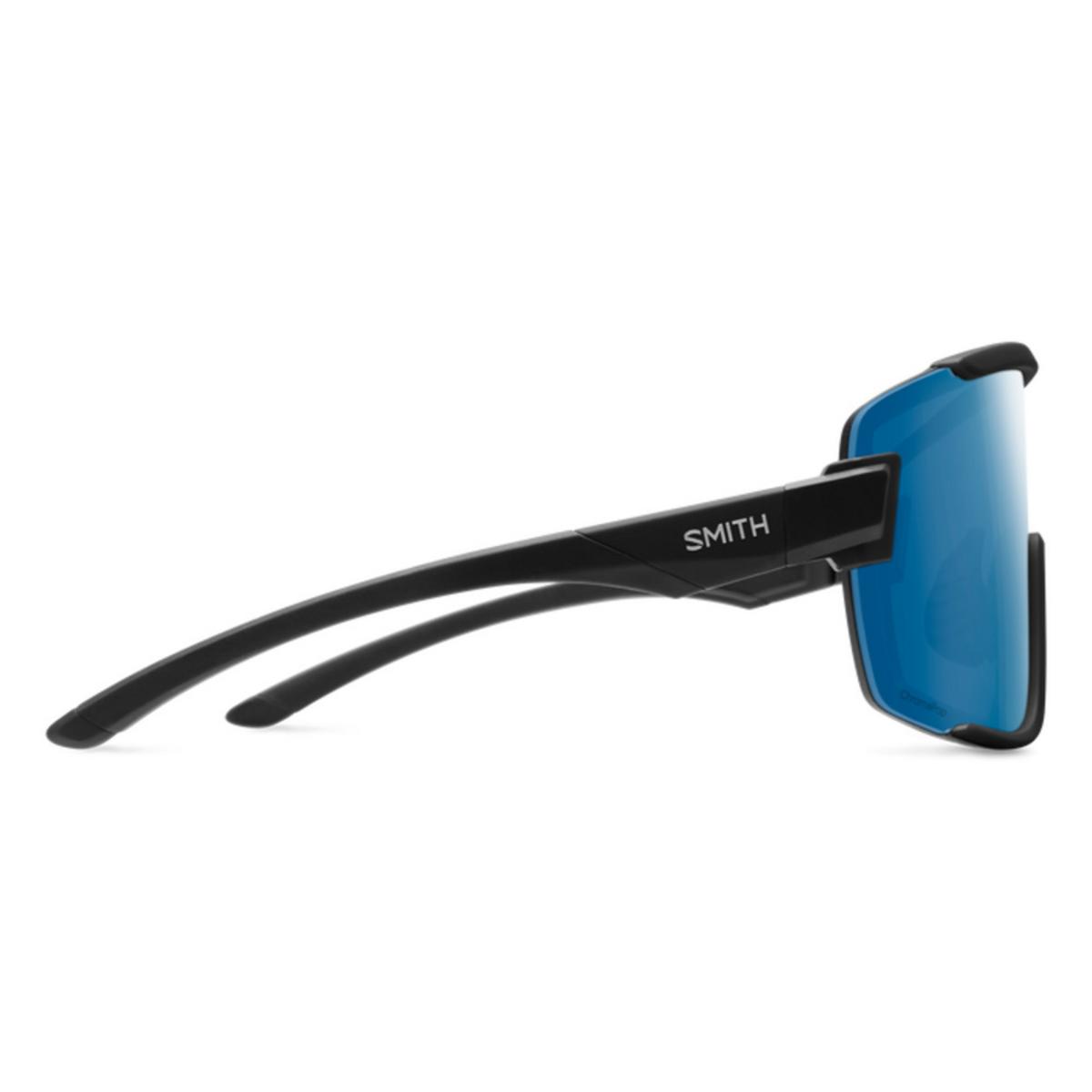 Smith Optics Wildcat Sunglasses ChromaPop Polarized Blue Mirror - Matte Black Frame Smith Optics Wildcat Sunglasses ChromaPop Polarized Blue Mirror - Matte Black Frame