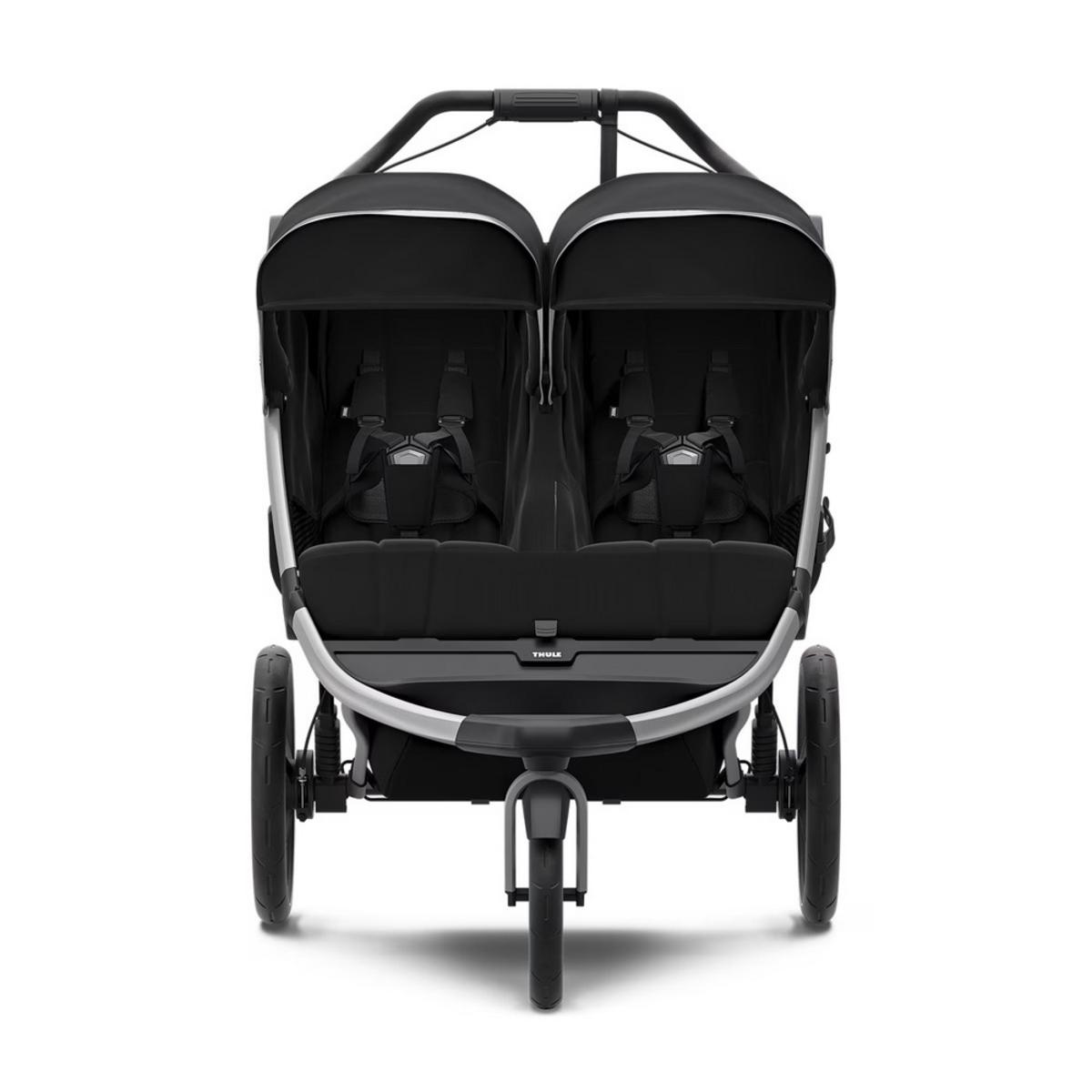 Thule Urban Glide 2 Double Jogging Stroller - Aluminium/Jet Black Thule Urban Glide 2 Double Jogging Stroller - Aluminium/Jet Black